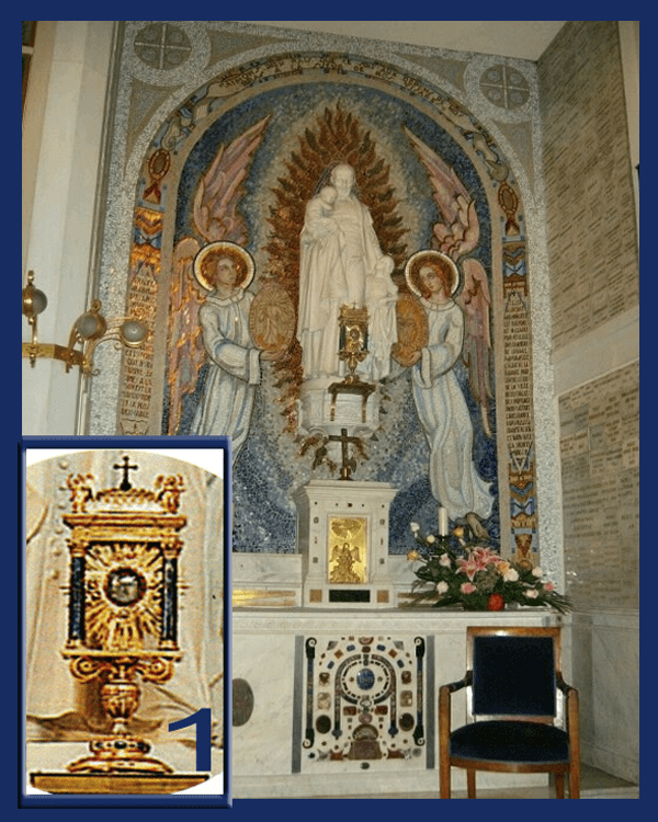 San Vicente de Paúl y relicario